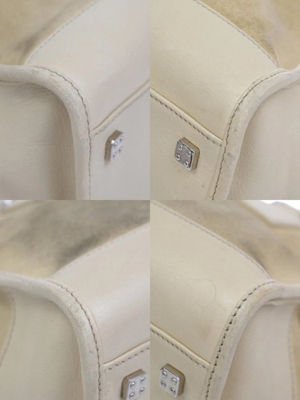 LOEWE Anagram logo Amazona 28 Handbag Suede Leather Beige Spain SHW 38CA785 - Picture 16 of 16